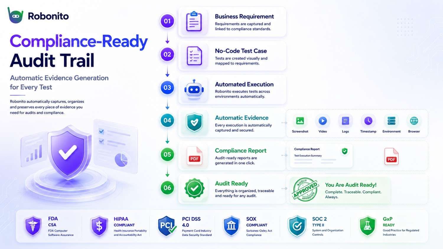 Compliance-ready audit workflow