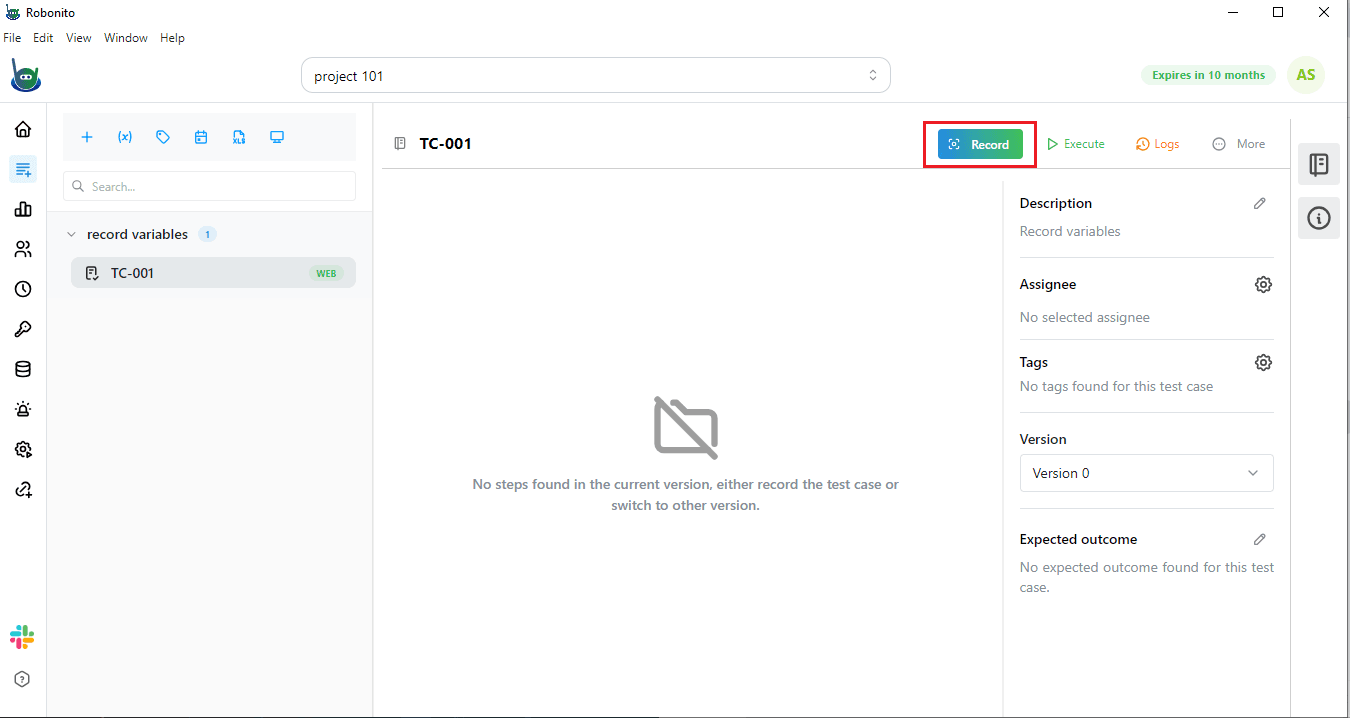 Test Case Details